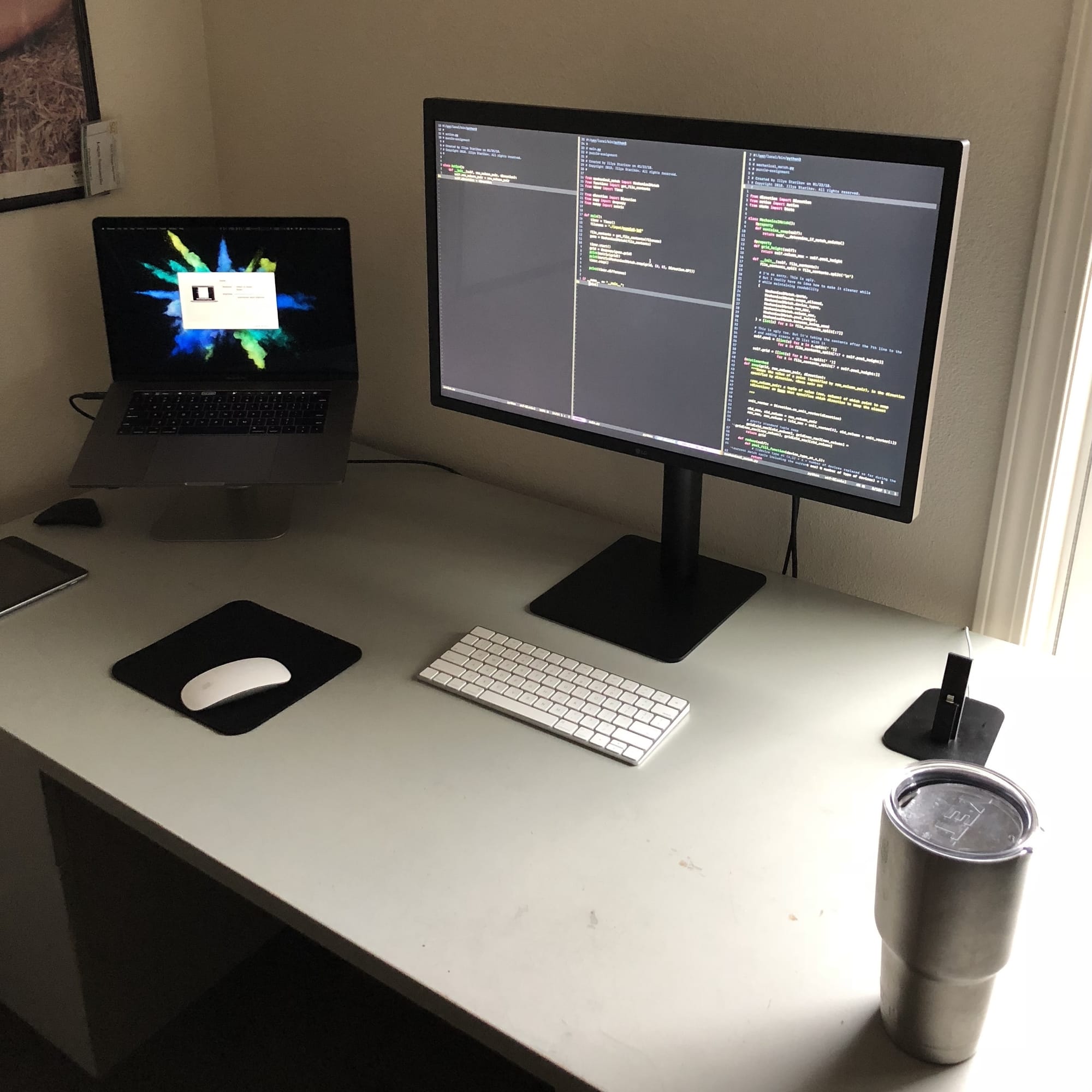 My desk setup at Missouri S&T, circa senior year