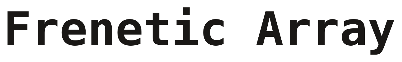 The Frenetic Array wordmark, set in monospace.