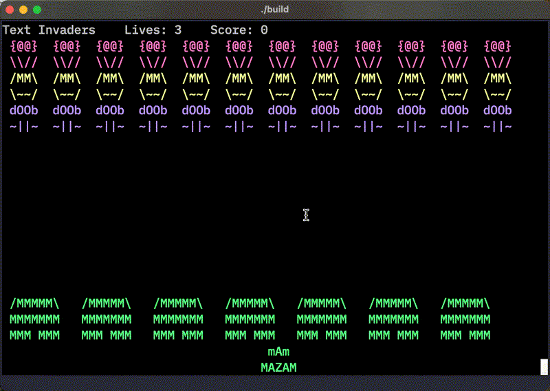 Space Invaders Demo